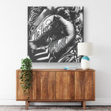 NO LOVE ALL HUSTLE CANVAS