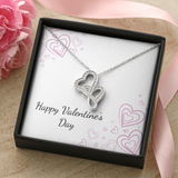 Double Hearts Necklace - Valentines