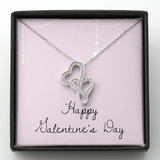 Double Hearts Necklace - Valentines