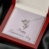 Double Hearts Necklace - Valentines