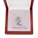 Double Hearts Necklace - Valentines