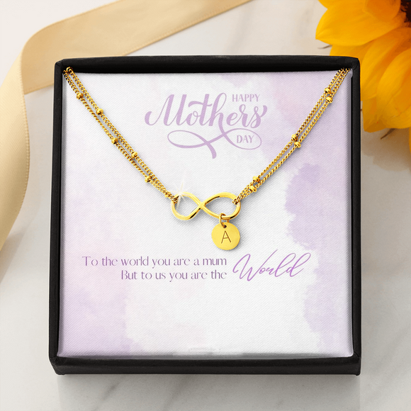 Infinity Bracelet with round charms