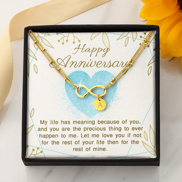 Infinity Bracelet with circle charms