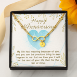 Infinity Bracelet with circle charms