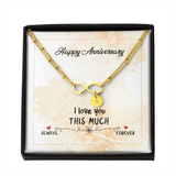 Infinity Bracelet with circle charms