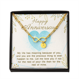 Infinity Bracelet with circle charms