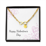 Infinity Bracelet with circle charms - Valentines