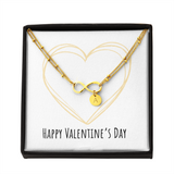 Infinity Bracelet with Circle Charms - Valentines
