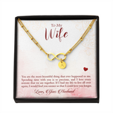 Infinity Bracelet with Circle Charms