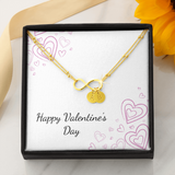 Infinity Bracelet with circle charms - Valentines