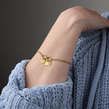 Infinity Bracelet with round charms