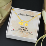 Infinity Bracelet with circle charms