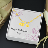 Infinity Bracelet with circle charms - Valentines