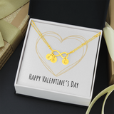 Infinity Bracelet with Circle Charms - Valentines