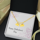 Infinity Bracelet with circle charms - Valentines