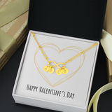 Infinity Bracelet with Circle Charms - Valentines