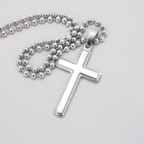 Personalized cross with ball chain