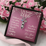 Peas in a pod necklace