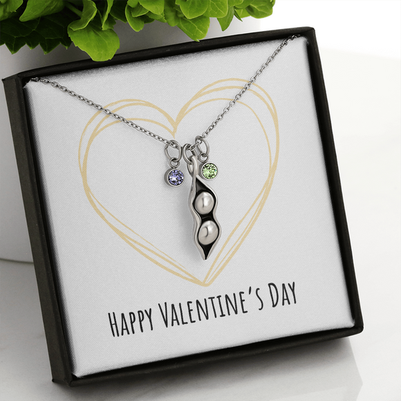 Peas In A Pod Necklace - Valentines