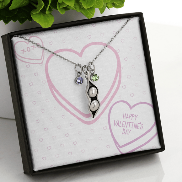 Peas In A Pod Necklace - Valentines