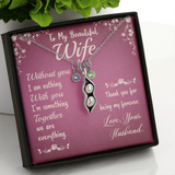 Peas in a pod necklace