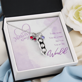 Peas in a pod necklace