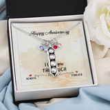 Peas in a pod necklace