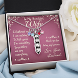 Peas in a pod necklace