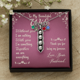 Peas in a pod necklace