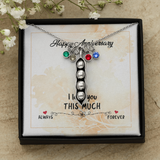 Peas in a pod necklace