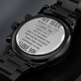 MY MAN - Black Chronogragh Watch