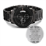 MY MAN - Black Chronogragh Watch
