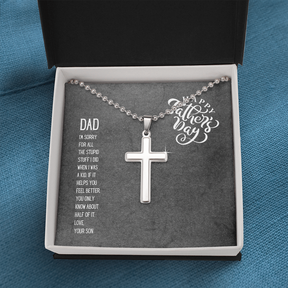 Cross Necklace with ball chain