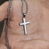 Cross Necklace with ball chain