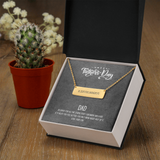 Horizontal Bar Necklace - Roman Numerals