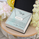 Horizontal Bar Necklace - Roman Numerals