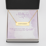 Horizontal bar necklace - Roman Numerals