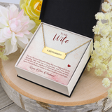 Horizontal Bar Necklace - Roman Numerals