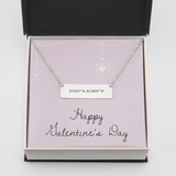 Horizontal Bar Necklace - Coordinates - Valentines