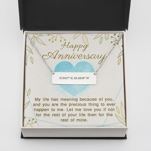 Horizonyal Bar Necklace - Coordinates