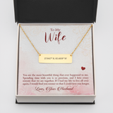 Horizontal Bar Necklace - Coordinates