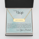 Horizontal Bar Necklace - Coordinates