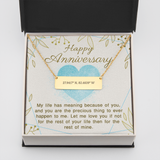 Horizonyal Bar Necklace - Coordinates