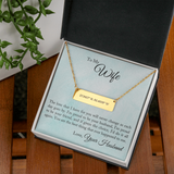 Horizontal Bar Necklace - Coordinates