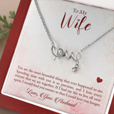 Scripted Love Necklace