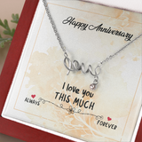 Scripted Love Necklace