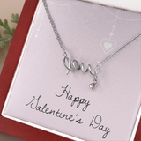 Scripted Love Necklace - Valentines