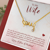 Scripted Love Necklace