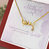 Scripted Love Necklace with message card