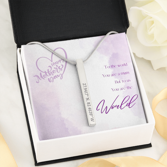 Coordinates Vertical Necklace